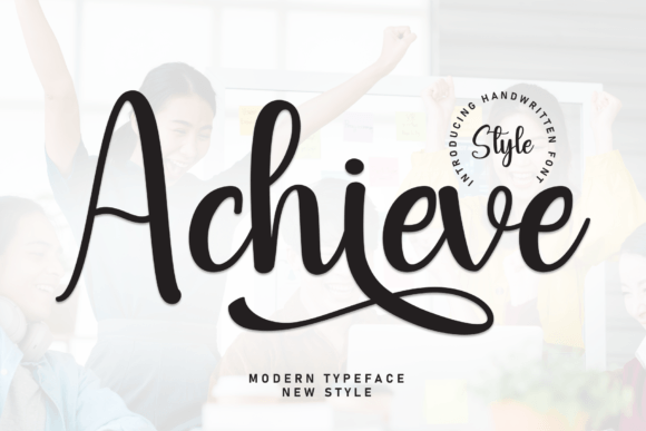 Achieve Font: Sweet Typography for Digital Design Projects