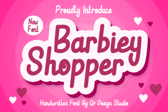 Barbiey Shopper: A Friendly Handwritten Font for Crafters and Makers