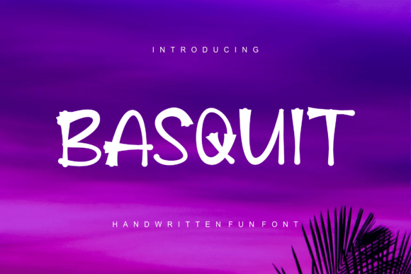Basquit Font: A Bold Display Typeface for Crafters and Product Designers