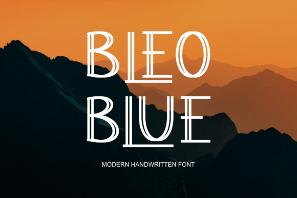 Bleoblue: A Vintage-Inspired Slab Serif Font for Handmade Labels, Invitations & More