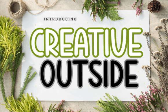 Creative Outside: A Handwritten Font for Warm Editorial Touches