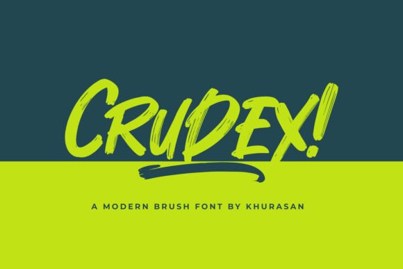 Crudex: A Bold Script Font for Modern Editorial Design