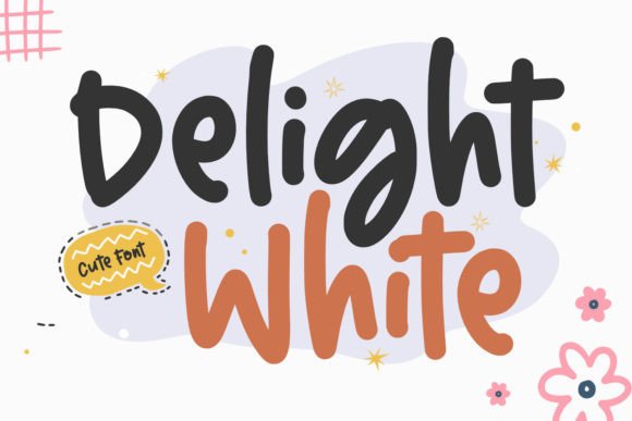 Delight White: A Playful Handwritten Font That Elevates Your Brand