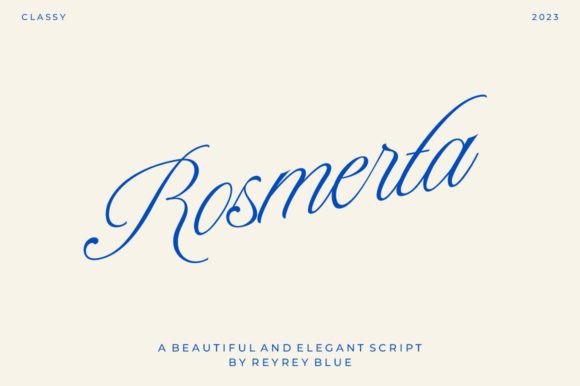 Elevate Your Brand with the Rosmerta Script Font