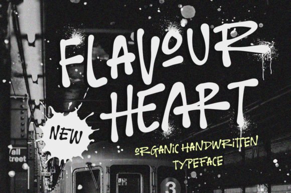 Flavour Heart: A Handwritten Typeface for Standout Craft and Product Designs