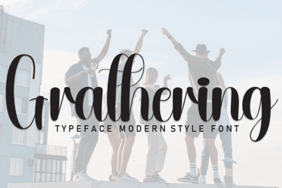 Grathering: A Sweet Handwritten Font for Small Business Branding