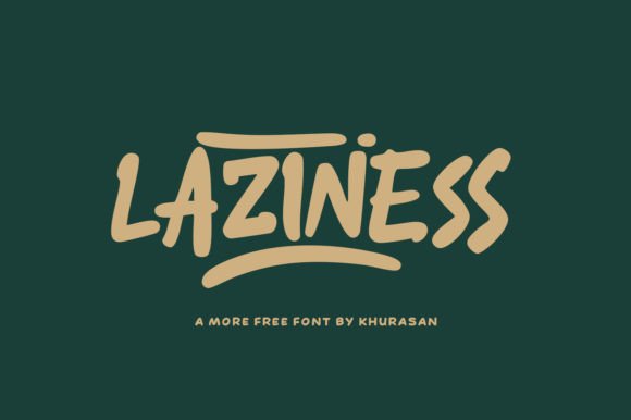 Laziness: A Modern Handwritten Font for Creative Branding Projects
