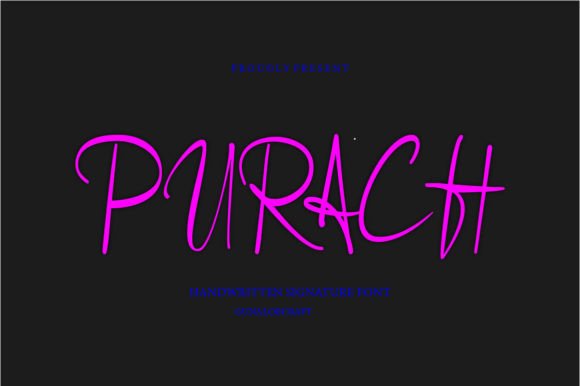 Purach: A Playful Handwritten Font for Modern Web Design