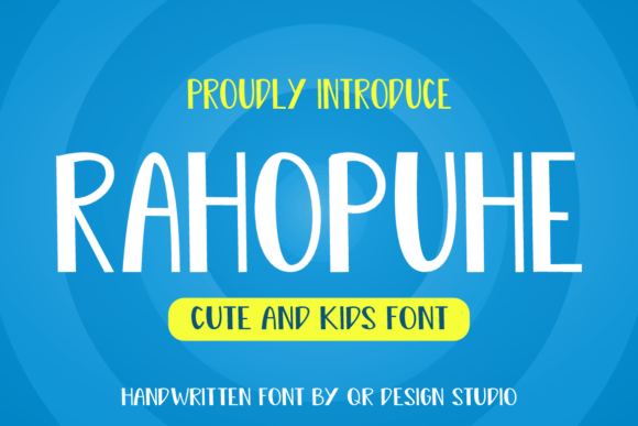 Rahopuhe Font: Bold Display Typography for Digital Branding