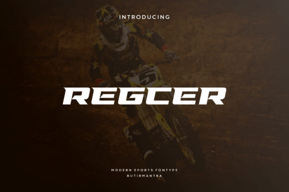 Regcer: A Bold Sans Serif Font for Dynamic Craft and Product Design