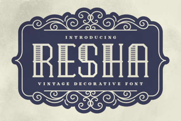 Resha: A Vintage Serif Typeface for Timeless Editorial Design