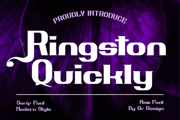 Ringston Quickly Font: A Bold Serif for Dynamic Web Design