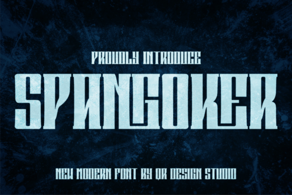Spangoker: A Bold Serif Font for Dynamic Editorial Design