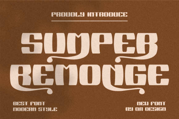 Sumper Remonge Font: A Bold Display Typeface for Dynamic Brand Identities