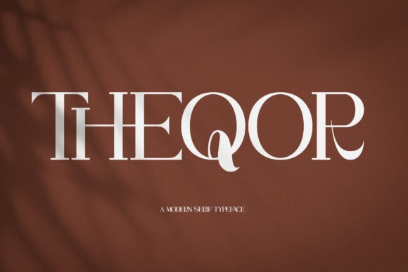 Theqor: A Modern Serif Font for Impactful Digital Branding