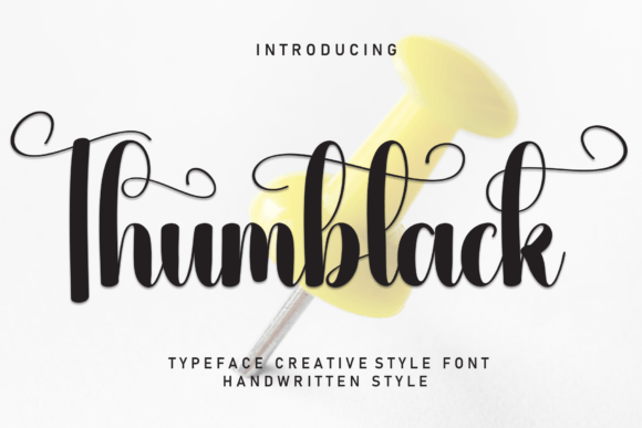 Thumbtack: A Sweet Handwritten Font for Crafters and Makers